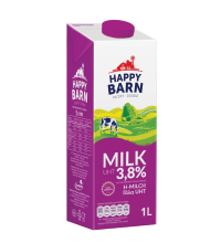Sữa tươi nguyên kem Happy Barn 3,8% Fat - Hộp 1L